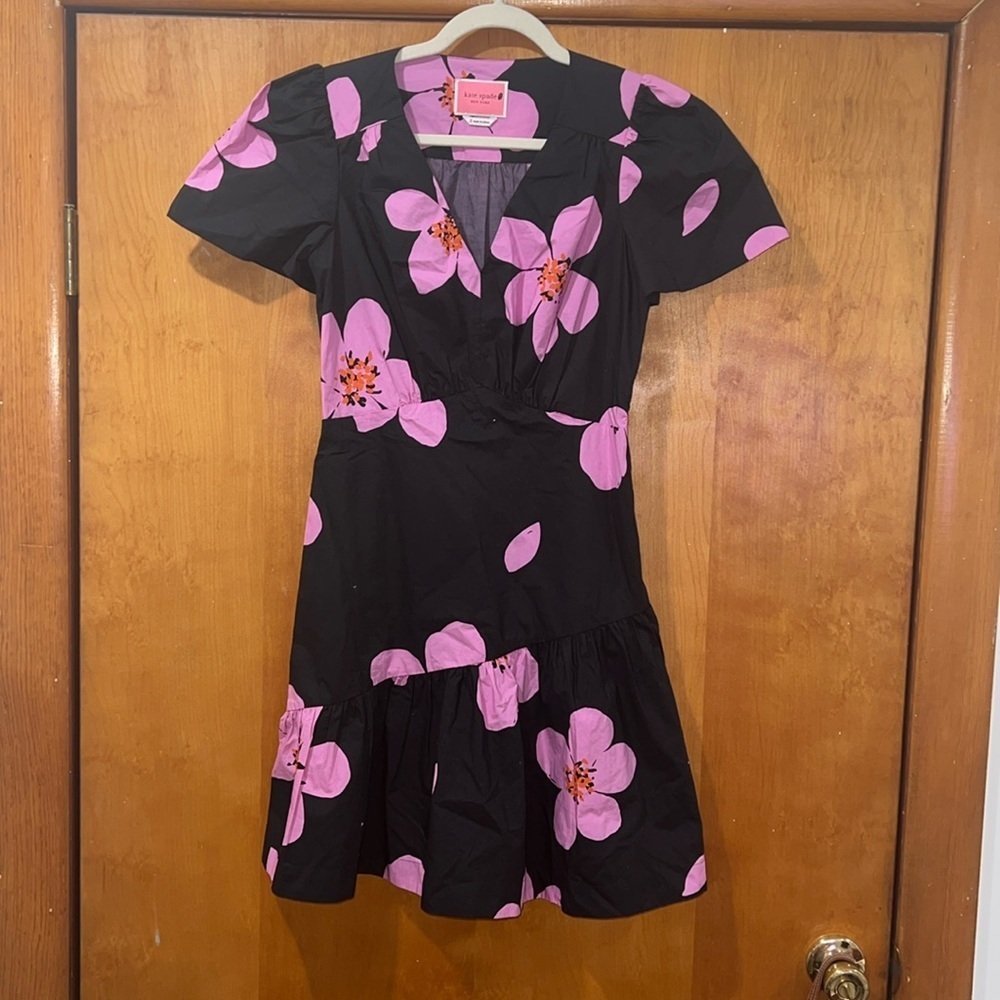 Kate Spade Grand Flora Fit & Flare Floral Dress Size 2 NWOT - Picture 5 of 15